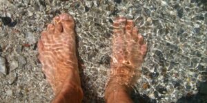 feet in water
