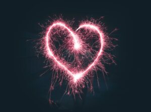 true love heart sparklers
