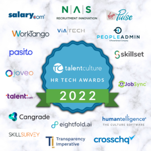 Which hr tech and work tech vendors do we recommend at TalentCulture? Here are our HR Tech Awards winners for 2022!
