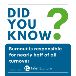 Burnout is taking a terrible toll on today's workforce - and employers are feeling the pain in turnover rates. What to do? Check this post
